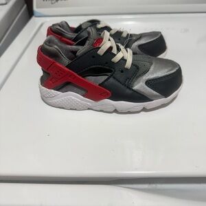 Kids Red and Black Athletic Shoes